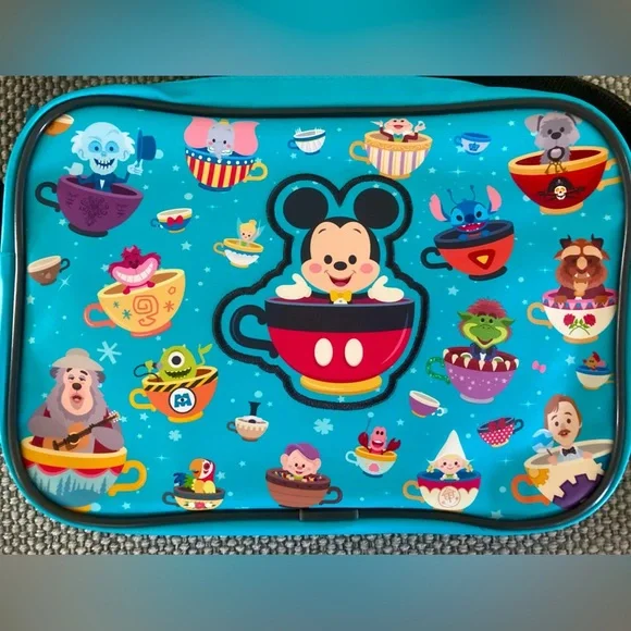 Disney 50th Anniversary characters in teacups crossbody handbag - Picture 2 of 10